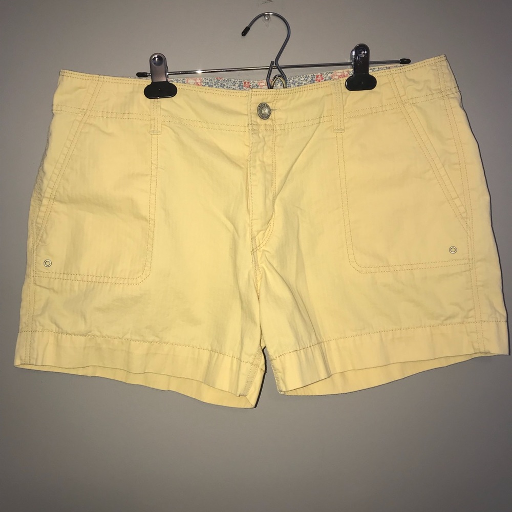 Levis Yellow Shorts